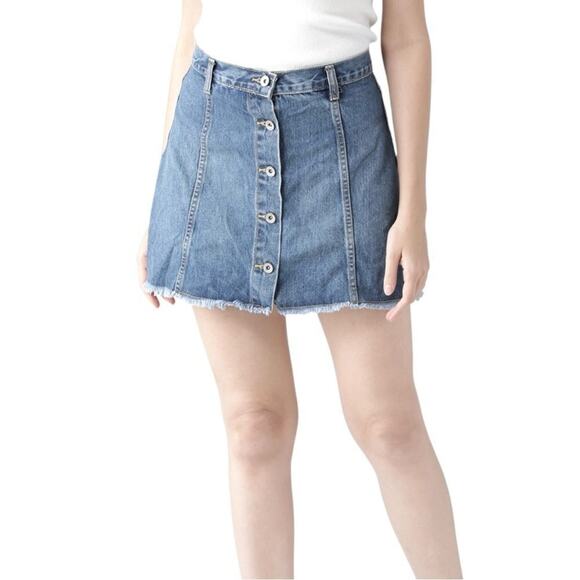 22. FOREVER 21 | Los Angeles Sz:30 Full Button Front Mini Skirt - Picture 2 of 9